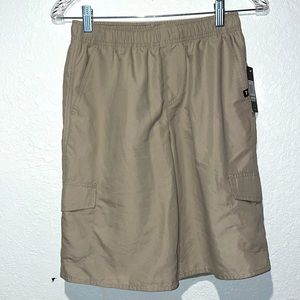 Quicksilver Boys Cargo Shorts 100% Polyester Beige Khaki